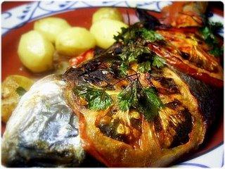 Daurades au four à la portugaise