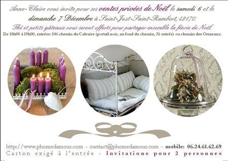 Ventes privées avant Noël carte_Noel2