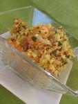 Verrine au quinoa, pamplemousse, gambas et saumon fumé Quinoa_Saumon_Gambas__17_