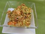 Verrine au quinoa, pamplemousse, gambas et saumon fumé Quinoa_Saumon_Gambas__19_