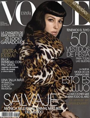 Monica Belluci : pin-up sauvage en Une de Vogue Espagne