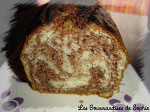 Gâteau marbré choco-coco 