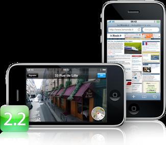 iphone2.2 Mise à jour de l’iPhone, la version 2.2 dans les bacs! 