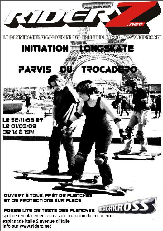 Initiation au longskate dimanche 30 novembre au Trocadéro