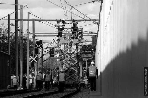 Le chantier du pont SNCF (11 nov.)