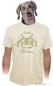 T-Shirt Love Space Invaders for ever