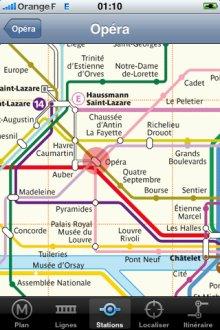 Application Métro Paris pour iPhone - 1 Application Métro Paris pour iPhone - 1