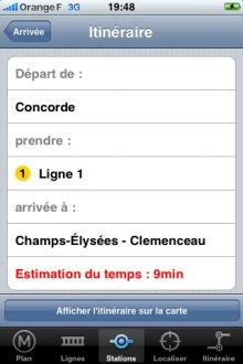 Application Métro Paris pour iPhone - 2 Application Métro Paris pour iPhone - 2