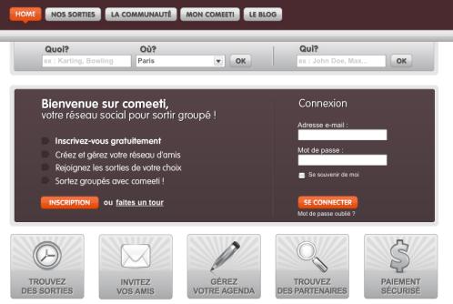 Comeeti le nouveaux services pour sorties de groupes