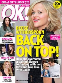 Reese Witherspoon rayonnante en Une de OK Magazine
