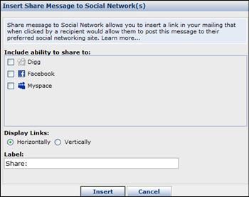 Silverpop - Share to social