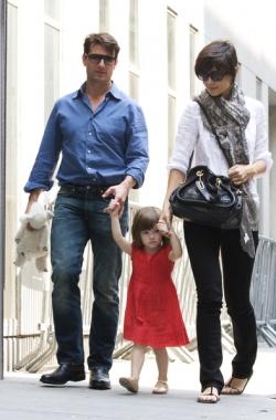 Tom Cruise, Katie Holmes et leur fille Suri