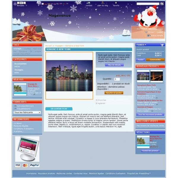 Habillez gratuitement votre boutique Prestashop pour Noël et les fêtes… Theme noel