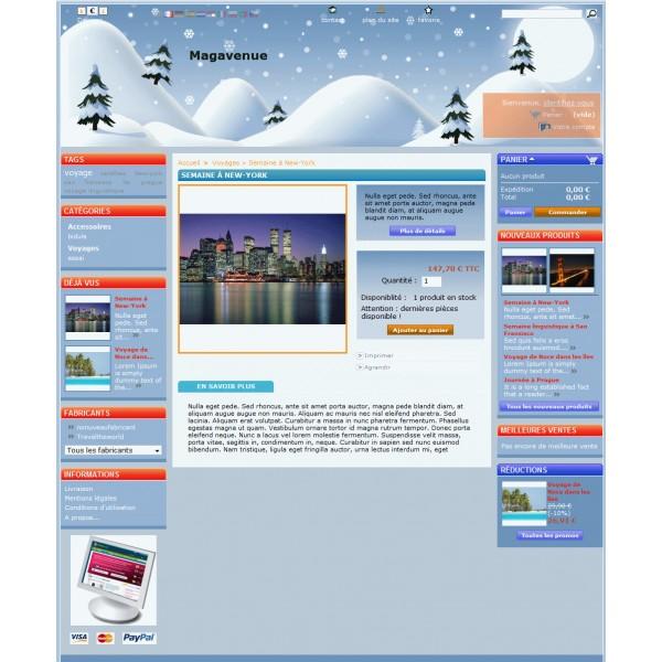 Habillez gratuitement votre boutique Prestashop pour Noël et les fêtes… Theme noel