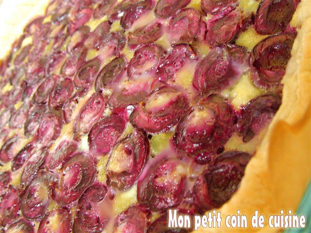 Desserts Tarte aux cerises et amandes sans lait de vache