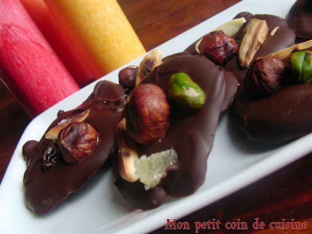 Desserts Mendiants au chocolat