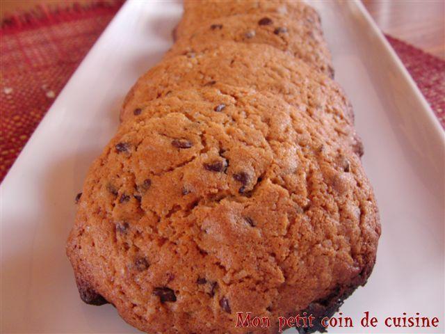 Desserts Cookies aux pépites de chocolat
