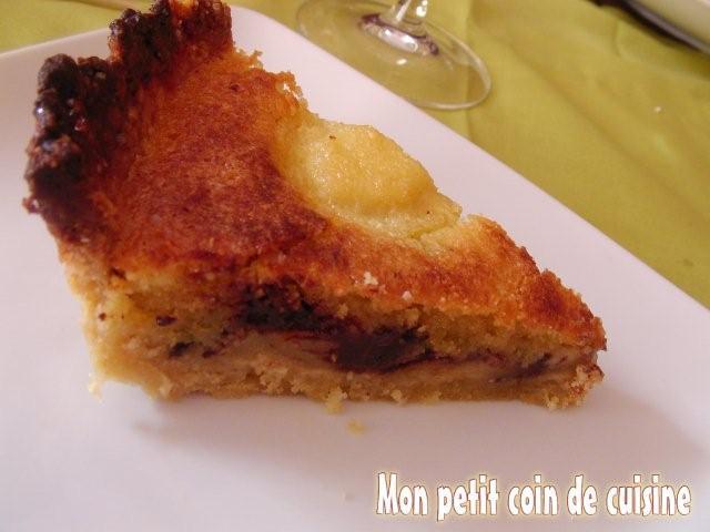 Desserts Tarte amandine aux poires et chocolat