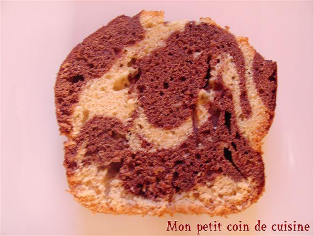 Desserts Gâteau marbré au chocolat et à la vanille