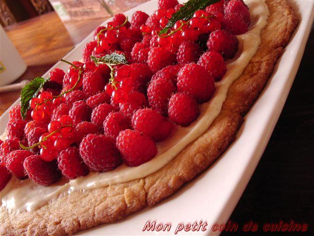 Desserts Sablé aux framboises
