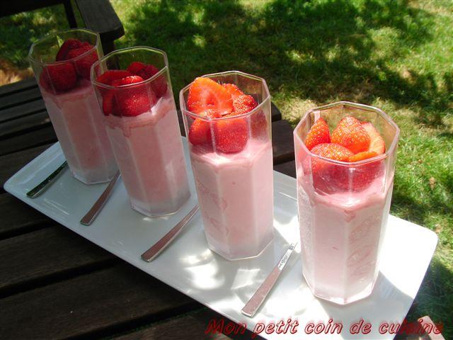 Desserts Soufflé glacé aux fraises