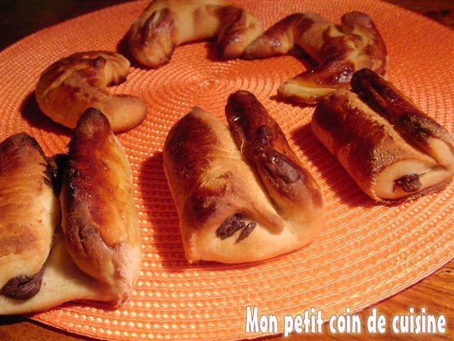 Desserts Croissants et petits pains au chocolat (sans lait de vache)