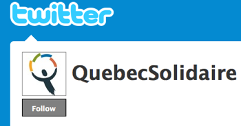 twitter-qs Les partis politiques du Québec ignorent le Web ou presque!
