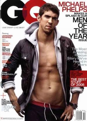 Michael Phelps : pas très beau, mais bien foutu en Une de GQ !