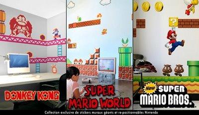 Super Mario et Donkey Kong : nos stickers muraux geants Nintendo en exclusivite