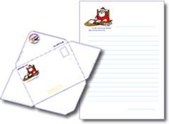 Lettre au Père Noël : 12 modèles de papier à lettres avec décor de Noël Lettre au Père Noël : 12 modèles de papier à lettres avec décor de Noël