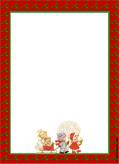Lettre au Père Noël : 12 modèles de papier à lettres avec décor de Noël Lettre au Père Noël : 12 modèles de papier à lettres avec décor de Noël