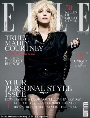 Courtney Love radieuse pour Elle Magazine (Photos)!