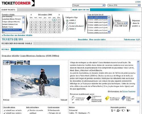 Réservez votre forfait sur TicketCorner TicketCorner_CMA