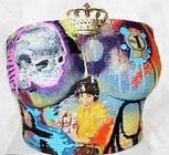 Buste de Katy Perry peint