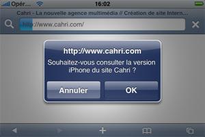 Faut-il faire un site spécial iPhone ?