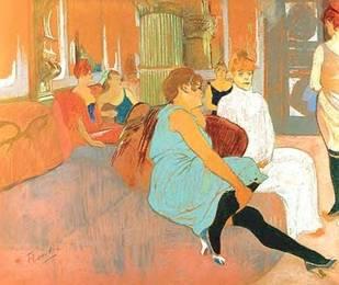 Le salon de la Rue des Moulins – Henri de Toulouse-Lautrec
