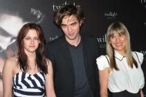 Kristen Stewart, Robert Pattinson et Catherine Hardwicke, la réalisatrice de Twilight