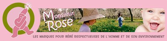 Monsieur Rose, boutique de mode bio et équitable pour bébé