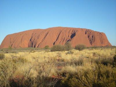 Le coucher de soleil sur Uluru