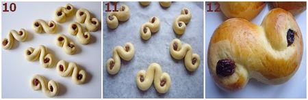 Lussekatter ( brioches suédoises) montage3