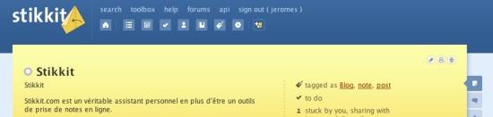 Stikkit : Beaucoup plus que des notes