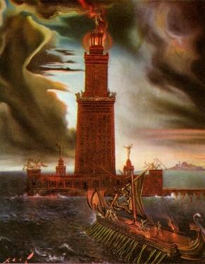 Le phare d'Alexandrie par Dali