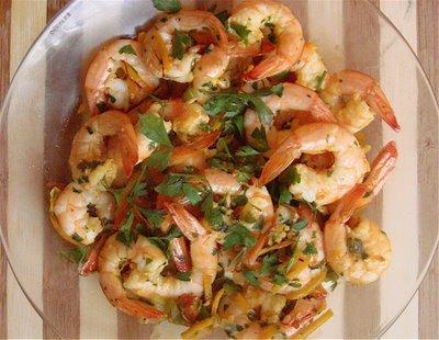 Tapas 7 : Gambon con naranja