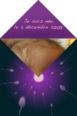 Projet de faire part de naissance...