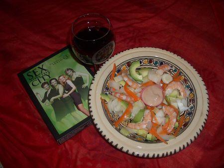 Salade craquante pour soirée de fille solo 20_d_cembre_011