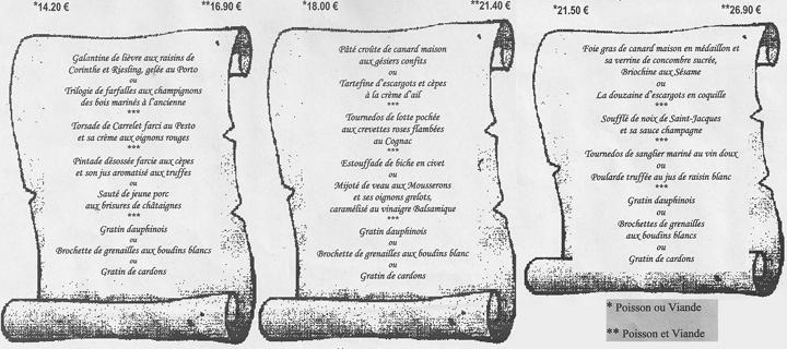 Menu pour le réveillon de la Saint-Sylvestre