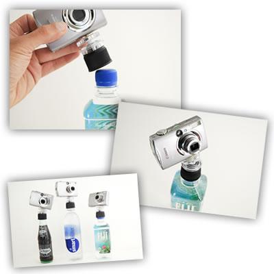 The bottle cap tripod
