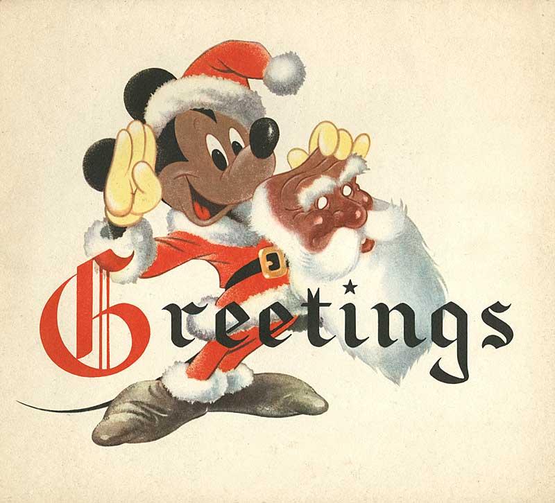 Noel Mickey Disney La Magie de la Souris vous souhaite un Joyeux Noël