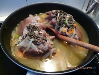 Zampone e lenticchie - Pied de porc aux lentilles