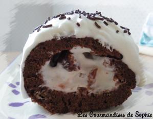 Bûche légère façon forêt noire (sans beurre) Bûche légère façon forêt noire (sans beurre)